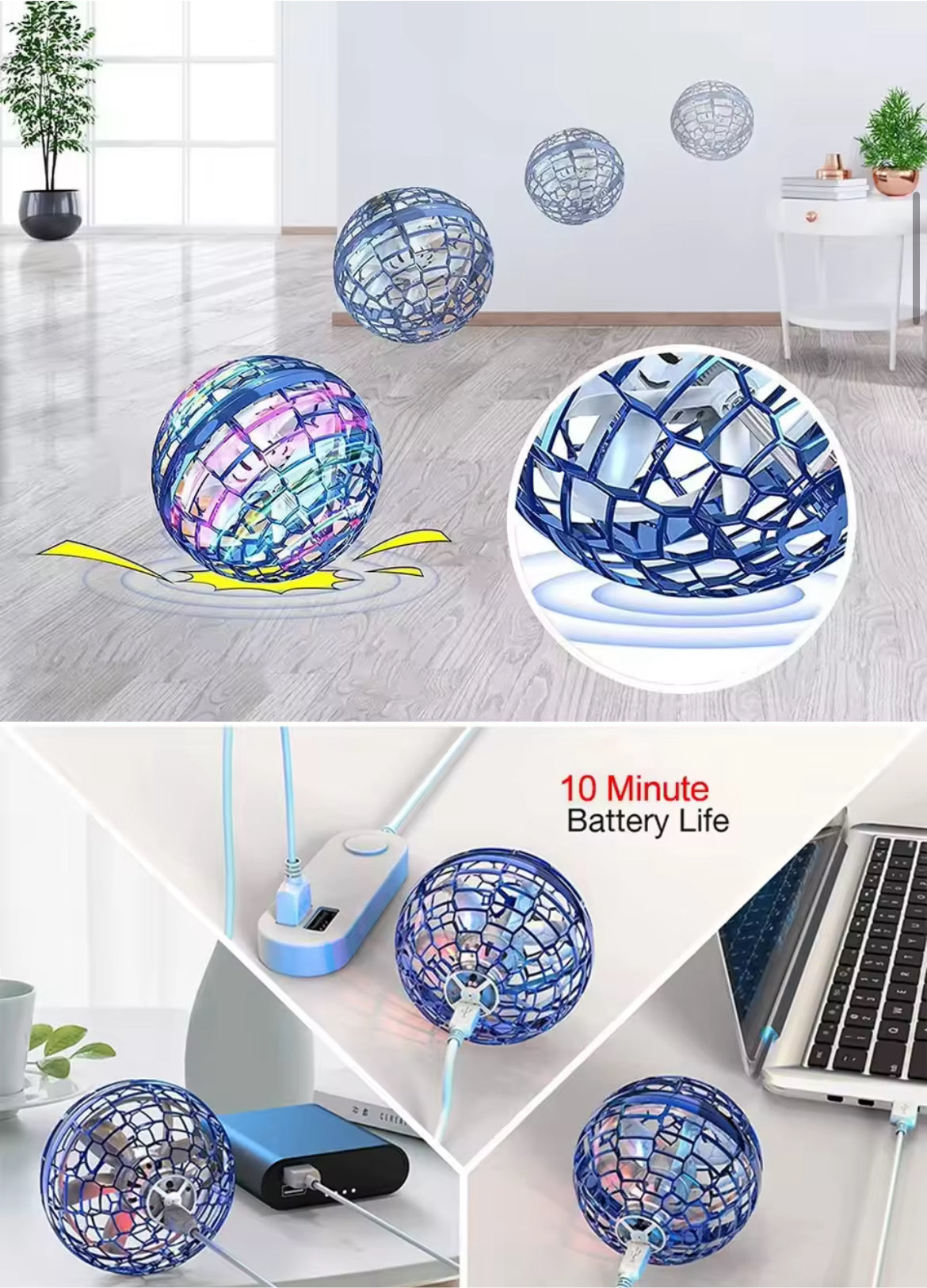 OrbGlow™ LED Boomerang Spinner