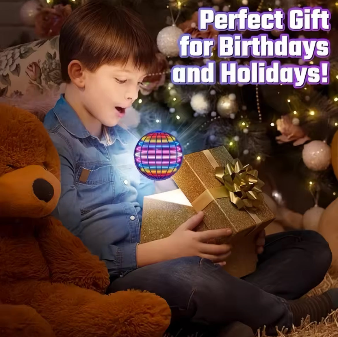 OrbGlow™ LED Boomerang Spinner
