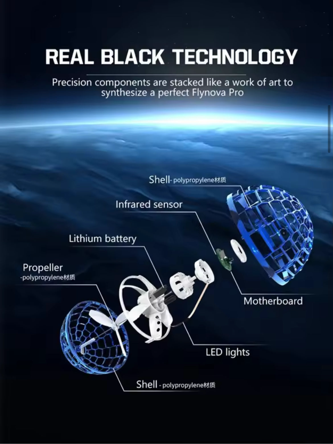 OrbGlow™ LED Boomerang Spinner